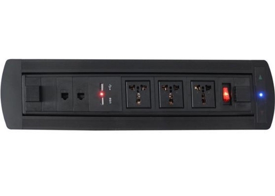 China Tomas de corriente negras de la mesa de reuniones del color durables con el interfaz de HDMI proveedor