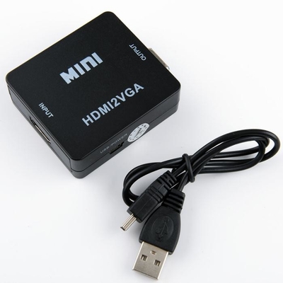 China DC 5V HD HDMI a la caja video del convertidor de VGA/del conversor HDMI de alimentación por USB proveedor