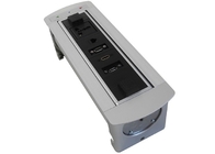 Built In Conference Table Socket Mototized Rotation Power Driven Type With VAG Interface